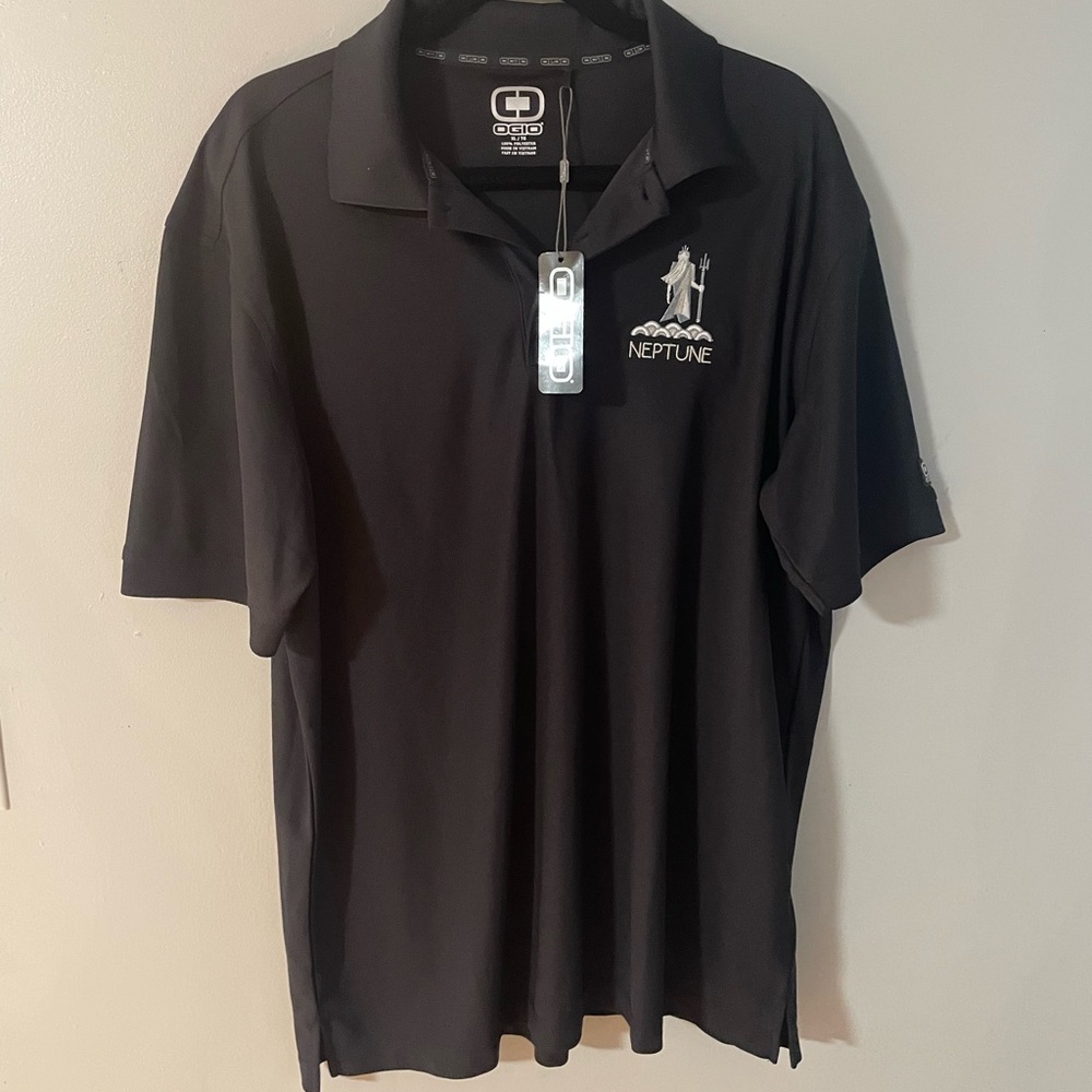 NWT OGIO-men’s short sleeve polo, golf shirt, electric black size extra large